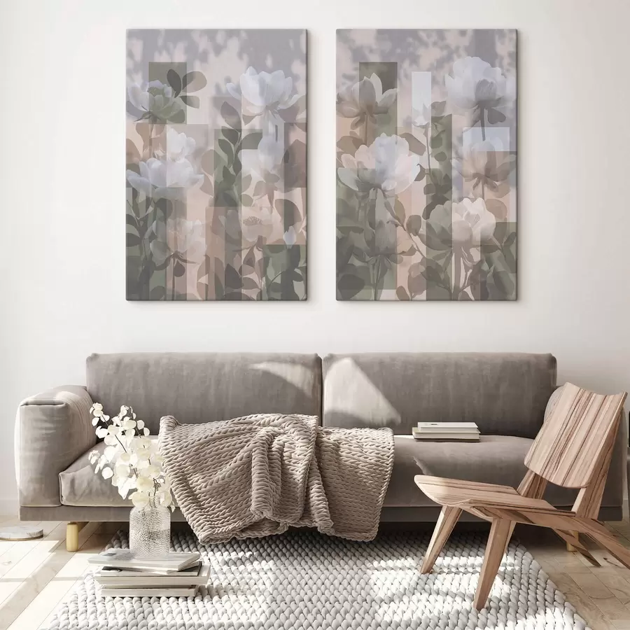 fotótapéta Absztrakció virágokkal m01268