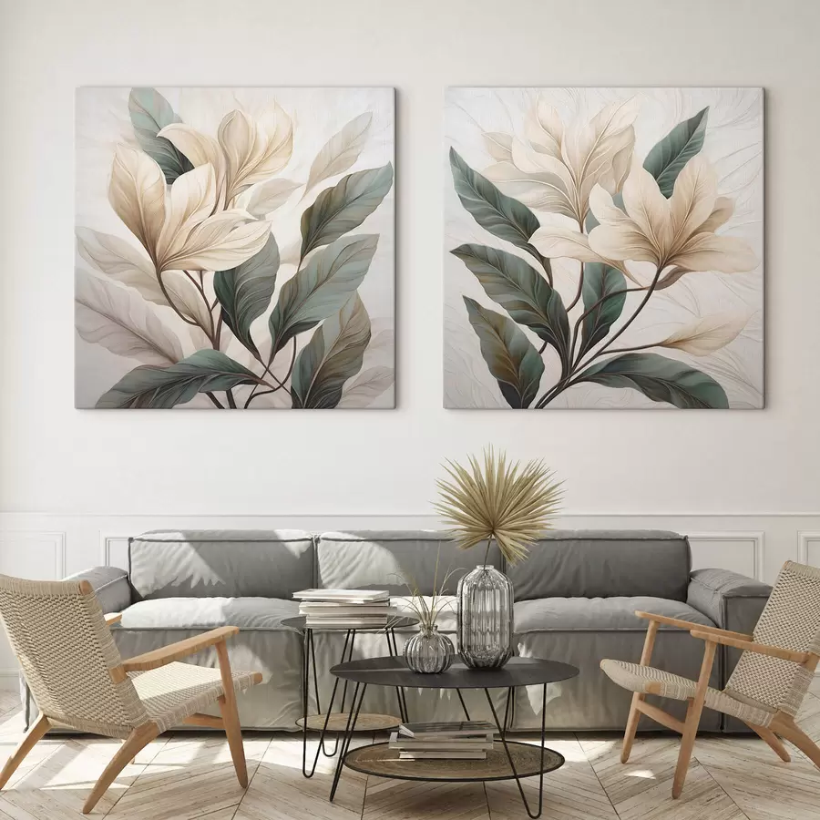 fotótapéta Virágok levelekkel m01271