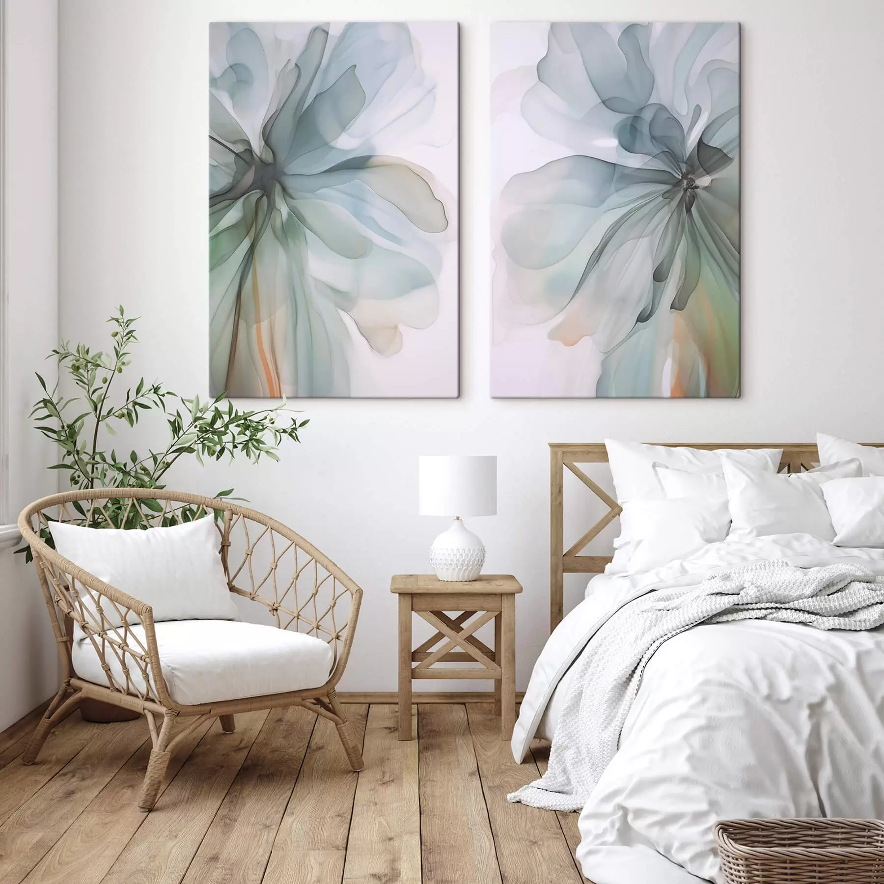 fotótapéta Absztrakt, finom virág m01273