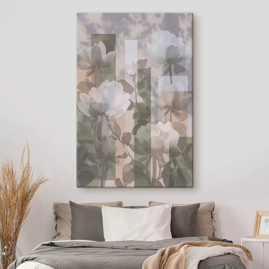 fotótapéta Absztrakció virágokkal s47661