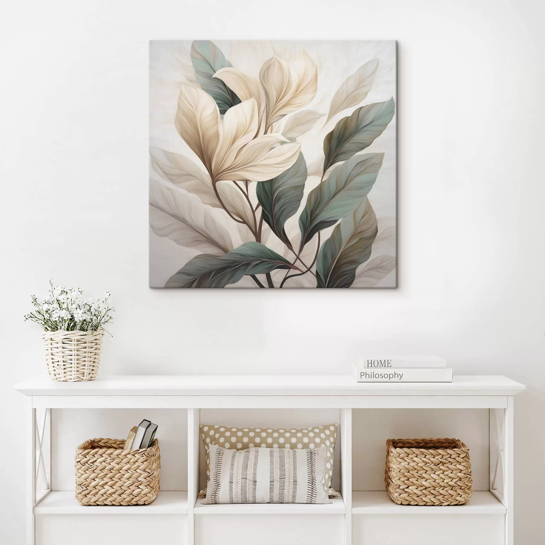 fotótapéta Virágok levelekkel s47668