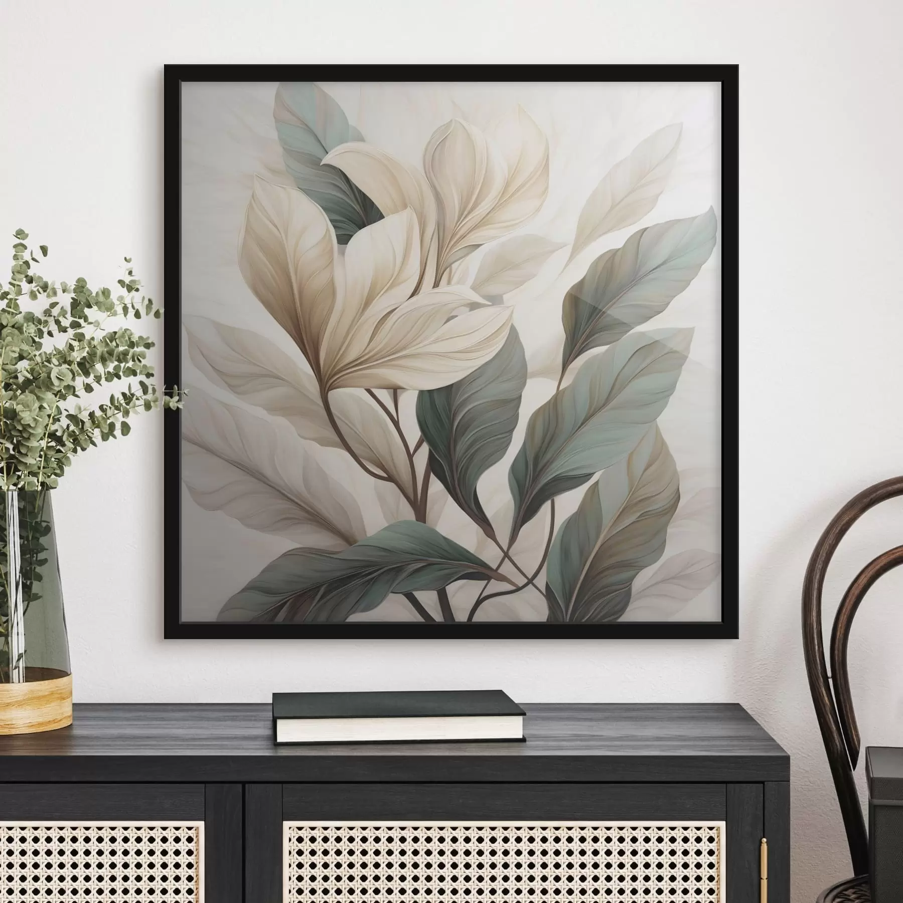 fotószőnyeg Virágok levelekkel f47668