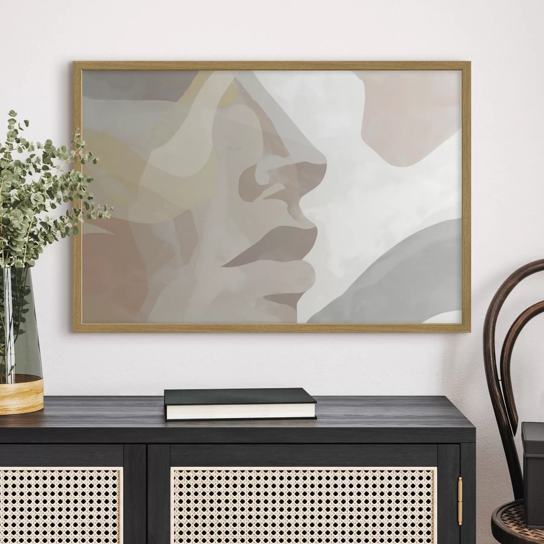 fotószőnyeg Absztrakt minimalista arc f47774