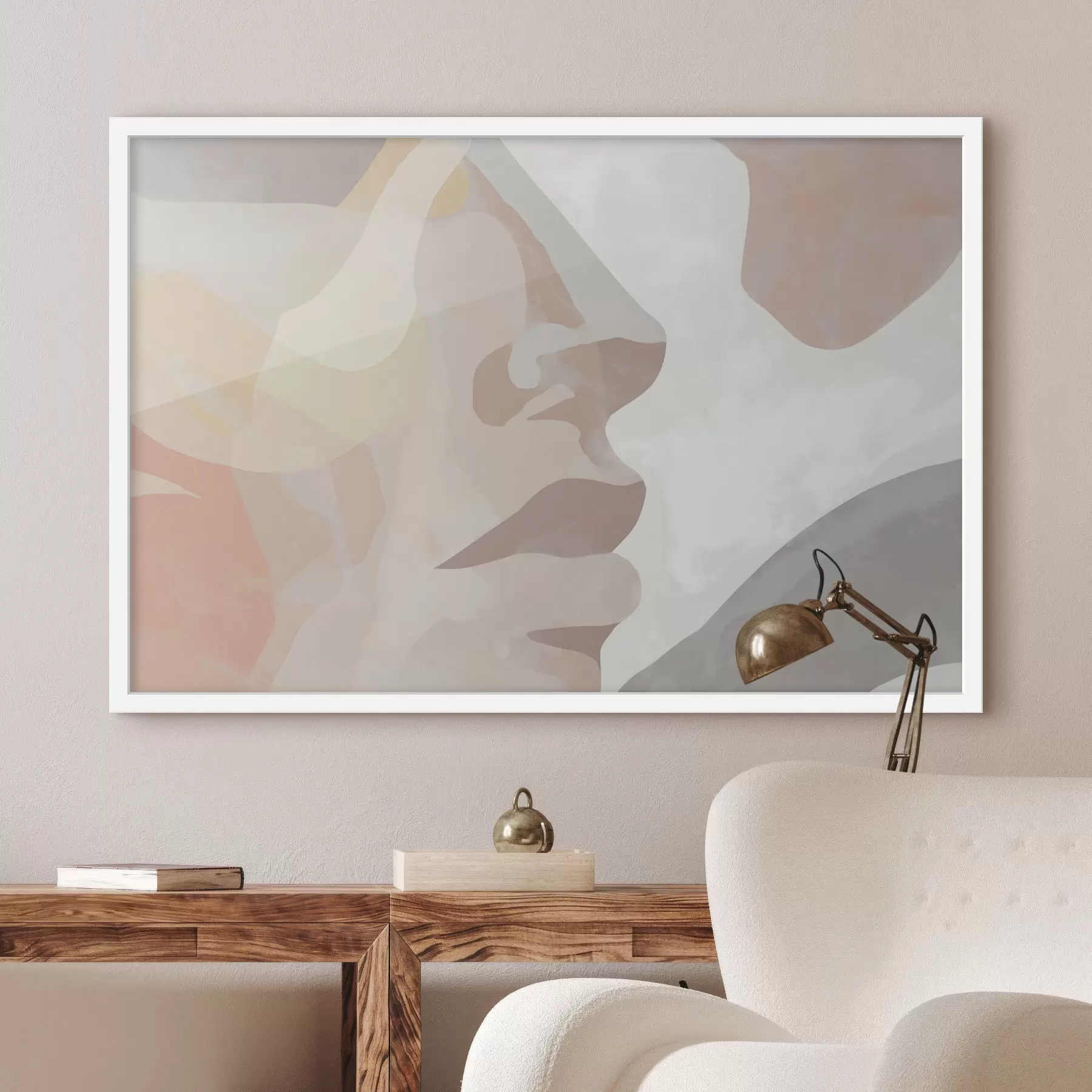 fotószőnyeg Absztrakt minimalista arc f47774