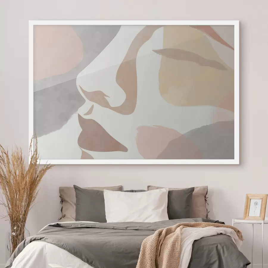 fotószőnyeg Absztrakt minimalista arc f47777