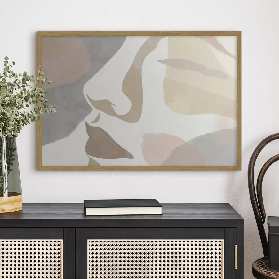 fotószőnyeg Absztrakt minimalista arc f47777