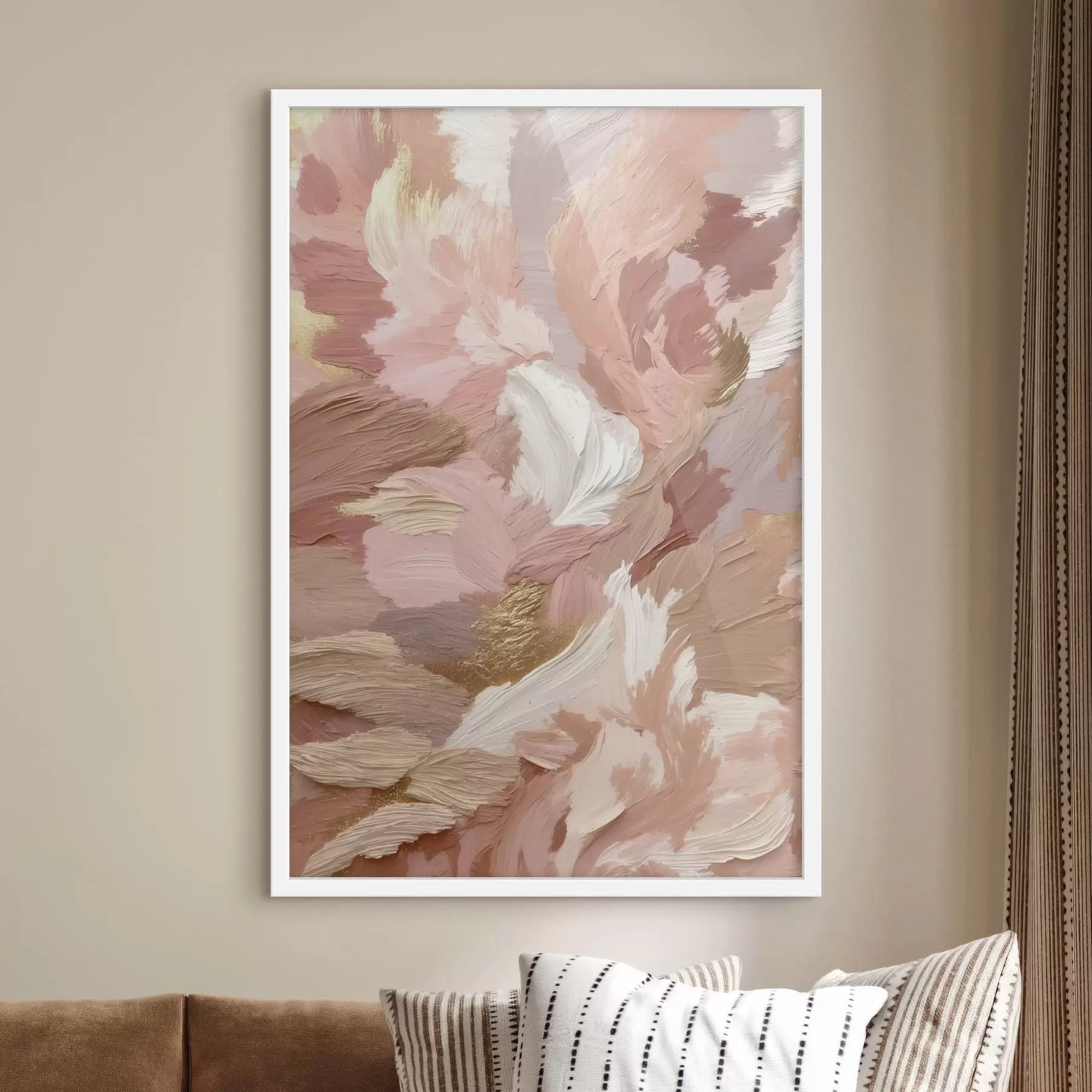 fotószőnyeg Puha árnyalatú pasztell ecsetvonások f47750