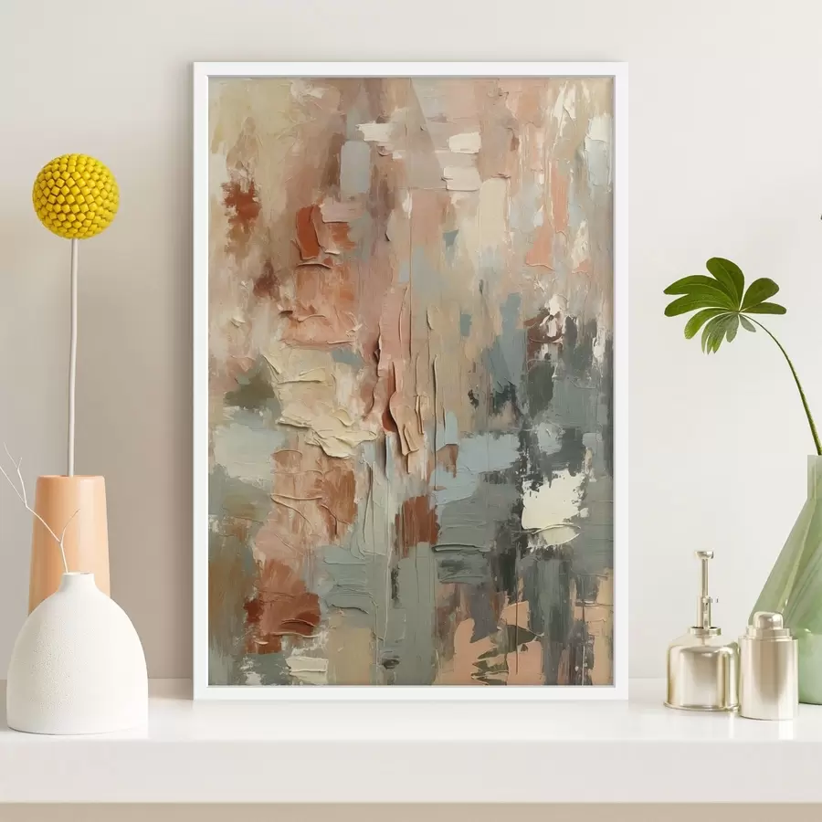 fotószőnyeg Texturált ecsetvonások vegyes pasztell árnyalatokban f47754