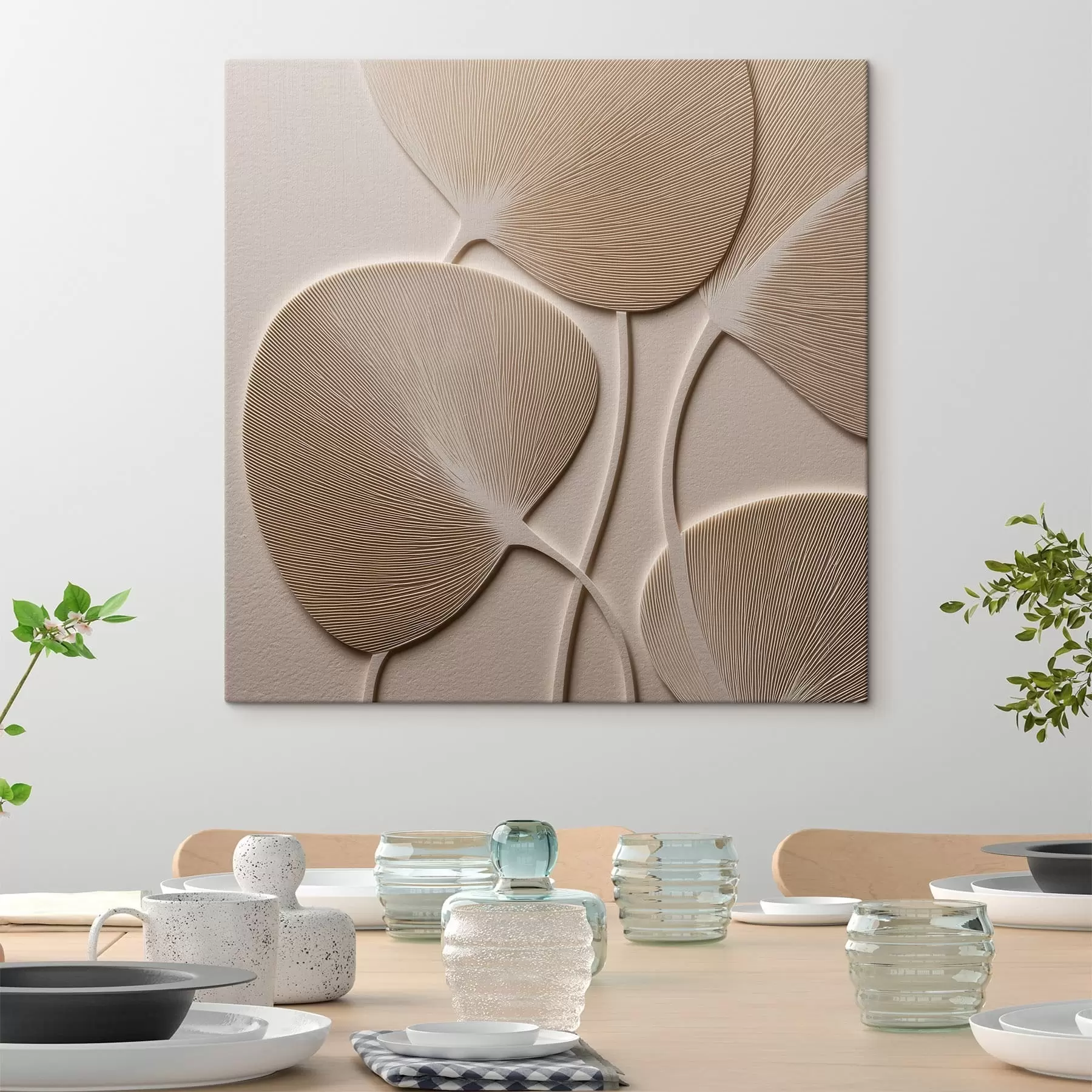 fotótapéta Absztrakt levelekkel s47795