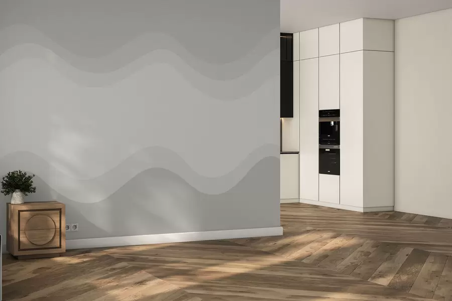 fotószőnyeg Absztrakt hullámok semleges bézs színpalettán w05132v3