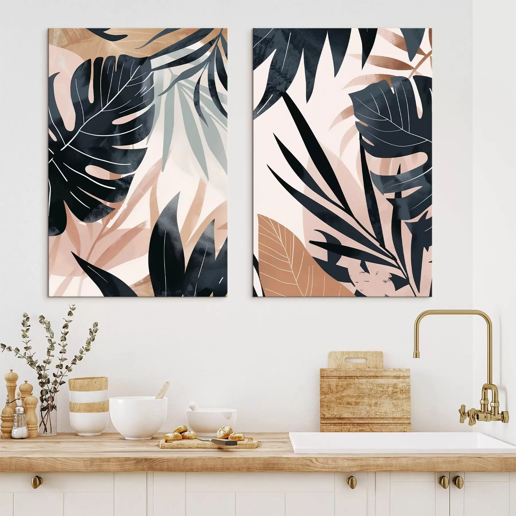 fotótapéta Trópusi levelek sokfélesége m01311