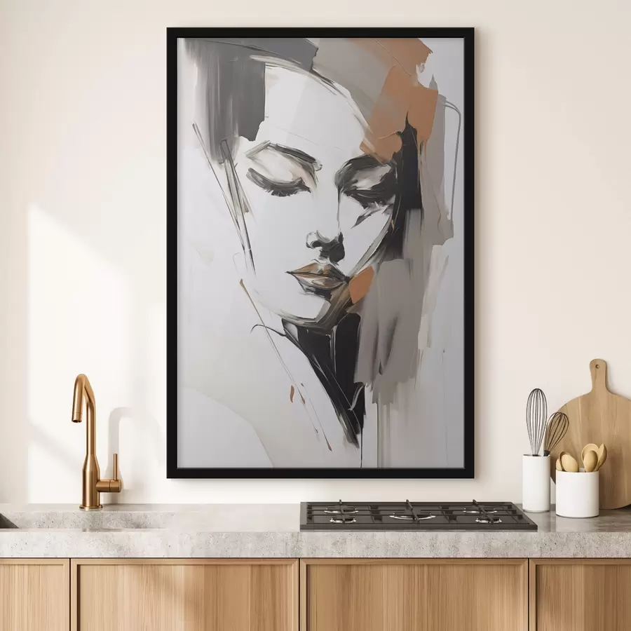 fotószőnyeg Absztrakt portré f47800