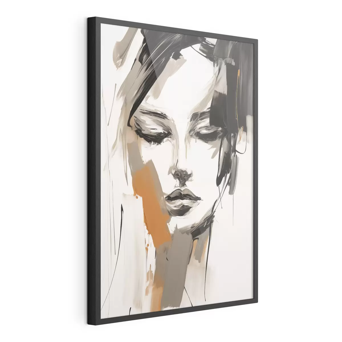 Plakát a sziklán Absztrakt portré egy lányról f47801