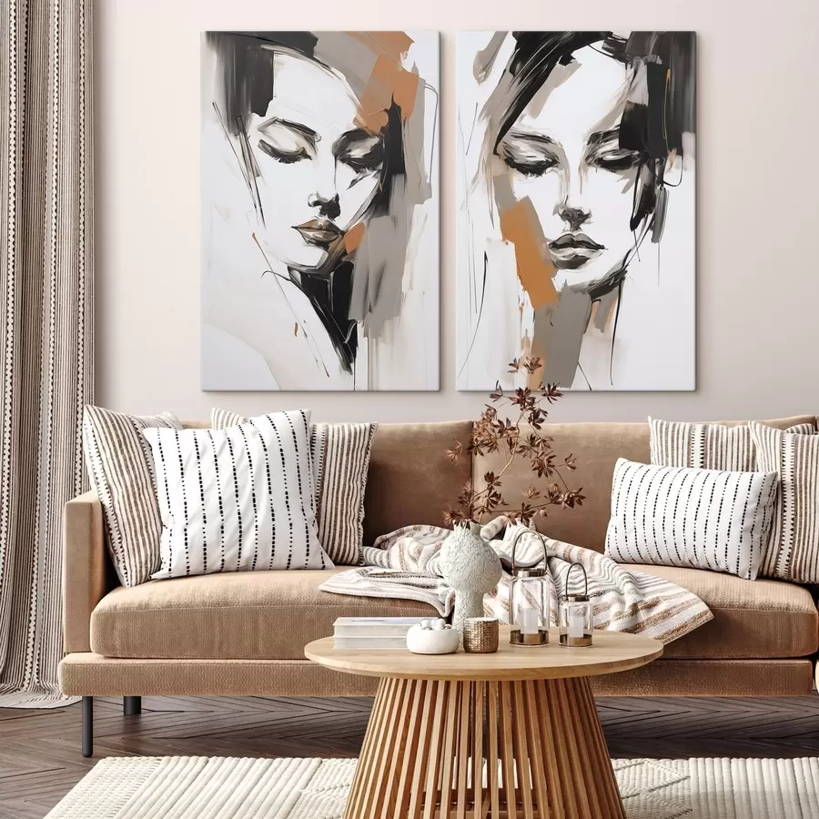 fotótapéta Absztrakt portré egy lányról m30004