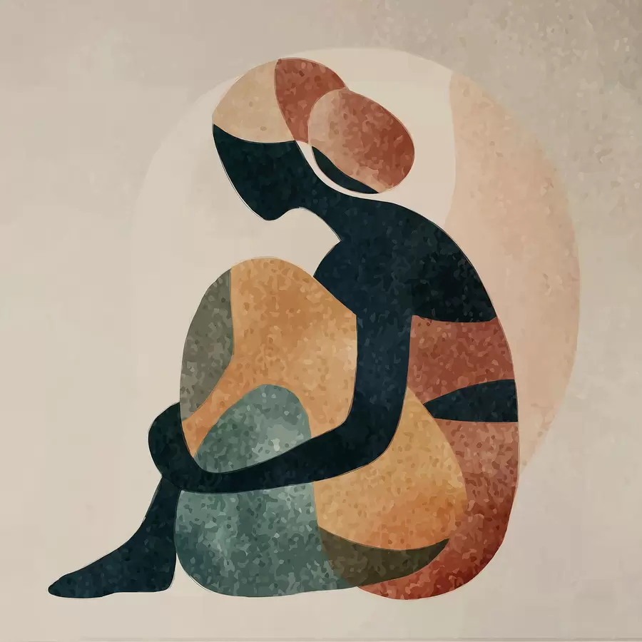 fotószőnyeg Absztrakt emberi alak f47839