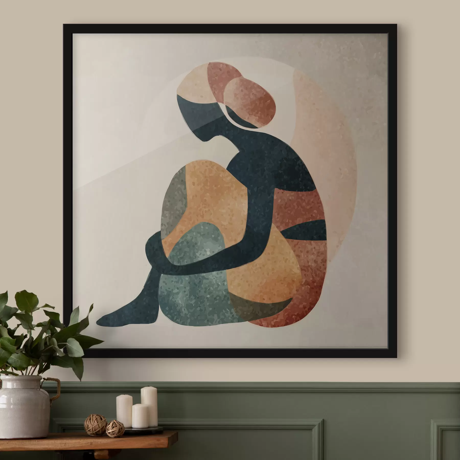 fotószőnyeg Absztrakt emberi alak f47839