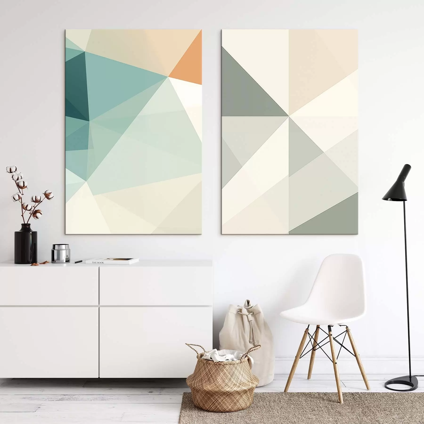 fotótapéta Absztrakt geometriai alakzatok, háromszögek m30023