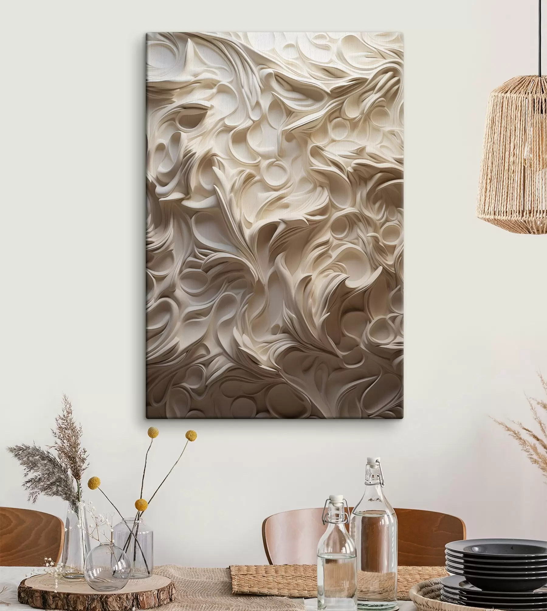 fotótapéta Gyönyörű minták, szobrászati utánzatok s47902