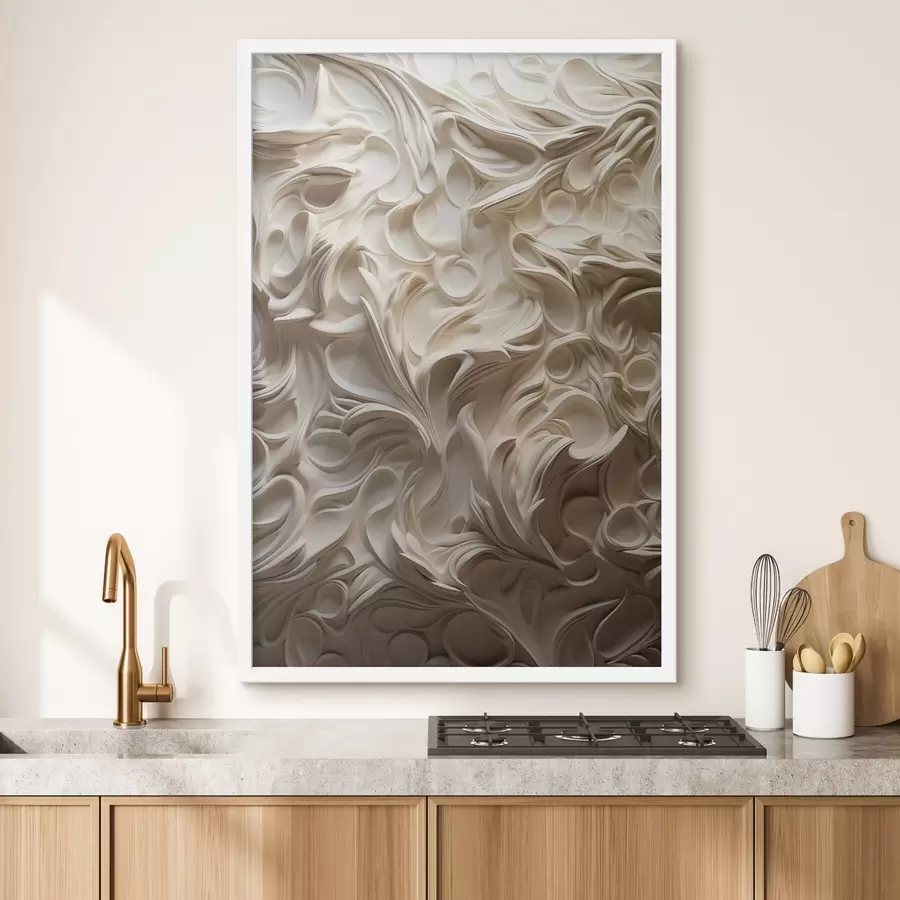 fotószőnyeg Gyönyörű minták, szobrászati utánzatok f47902