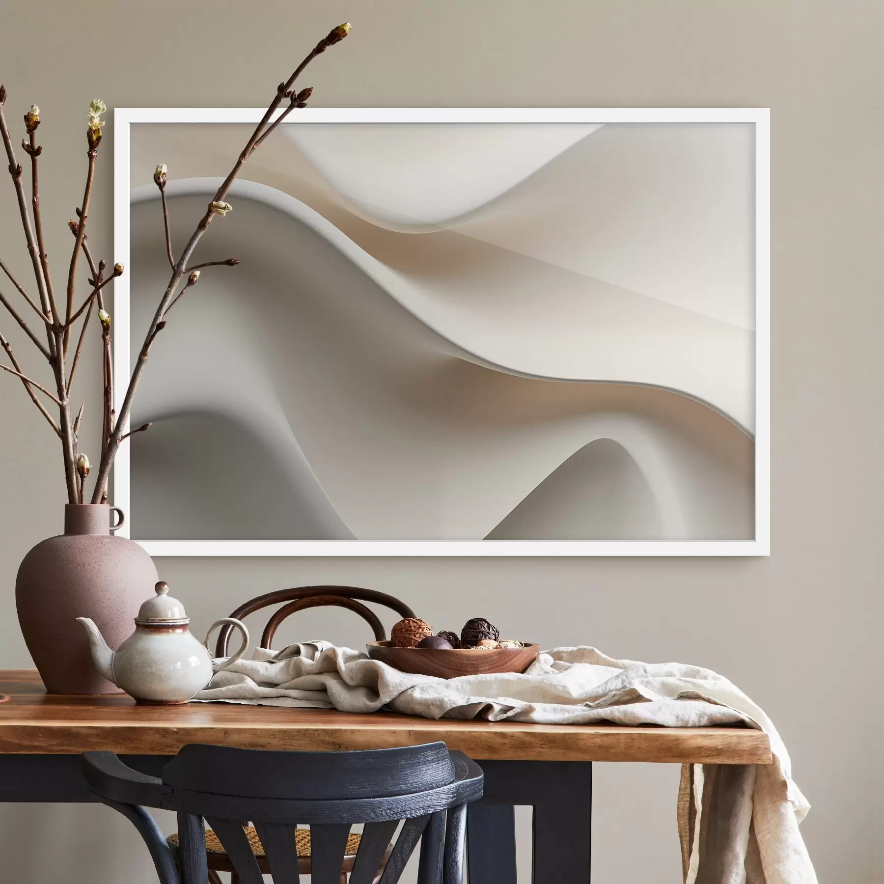 fotószőnyeg Volumetrikus hullámok, 3D-imitáció f47886