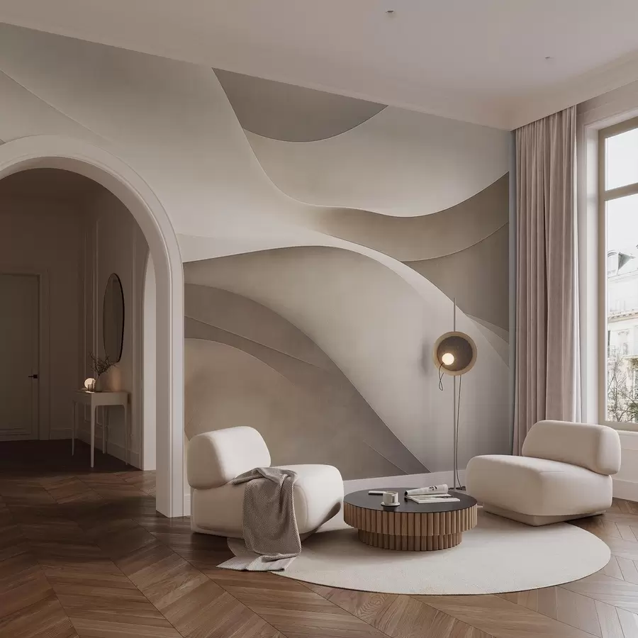 fotószőnyeg Absztrakt fal, hullámok w09694