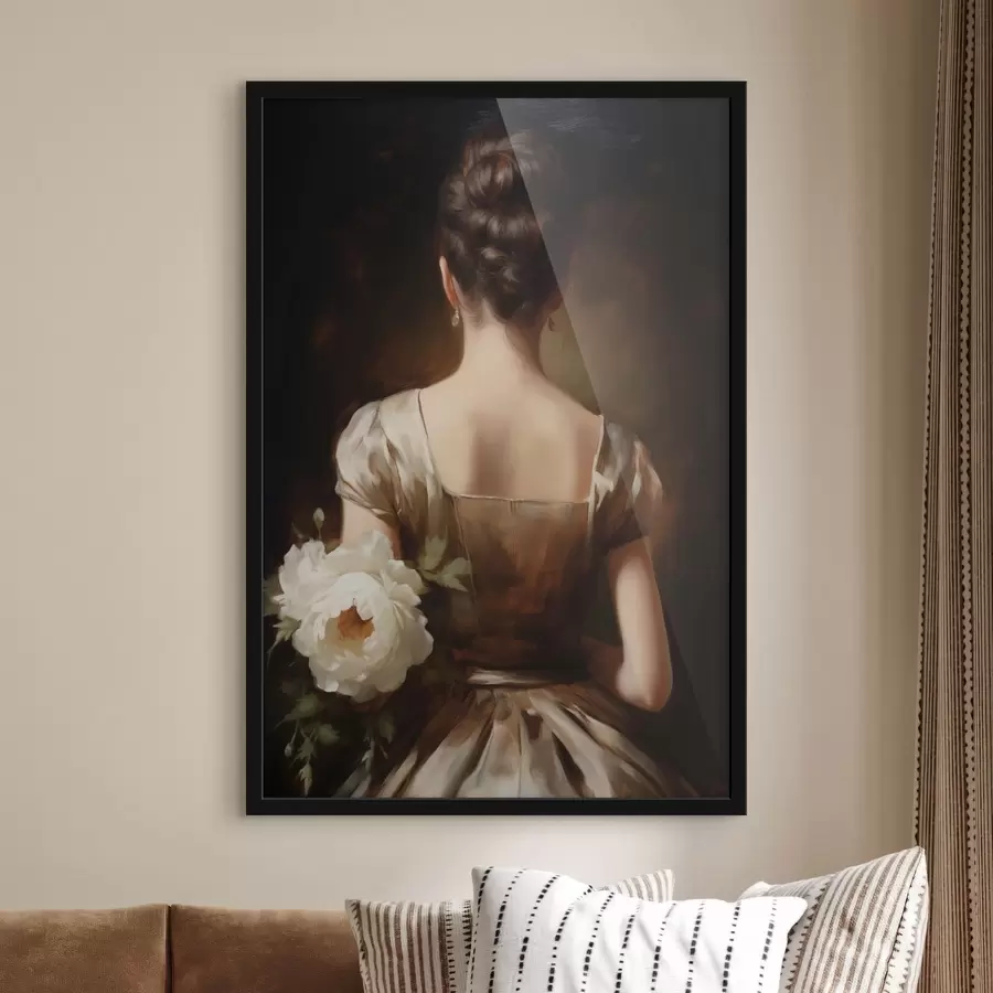 fotószőnyeg Női portré hátulról f47921