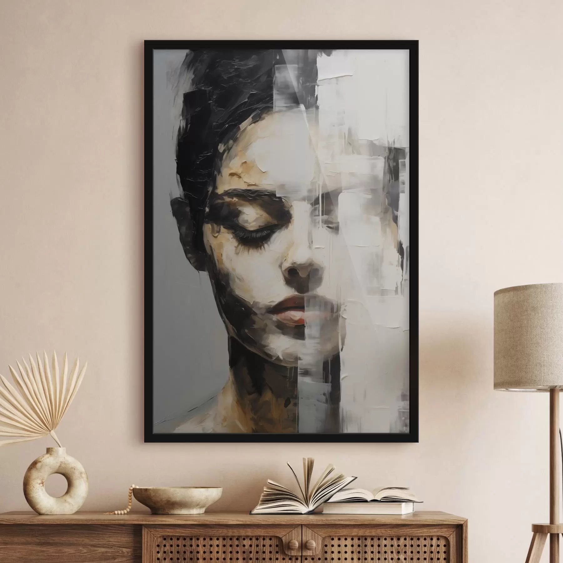 fotószőnyeg Absztrakt női portré f47928