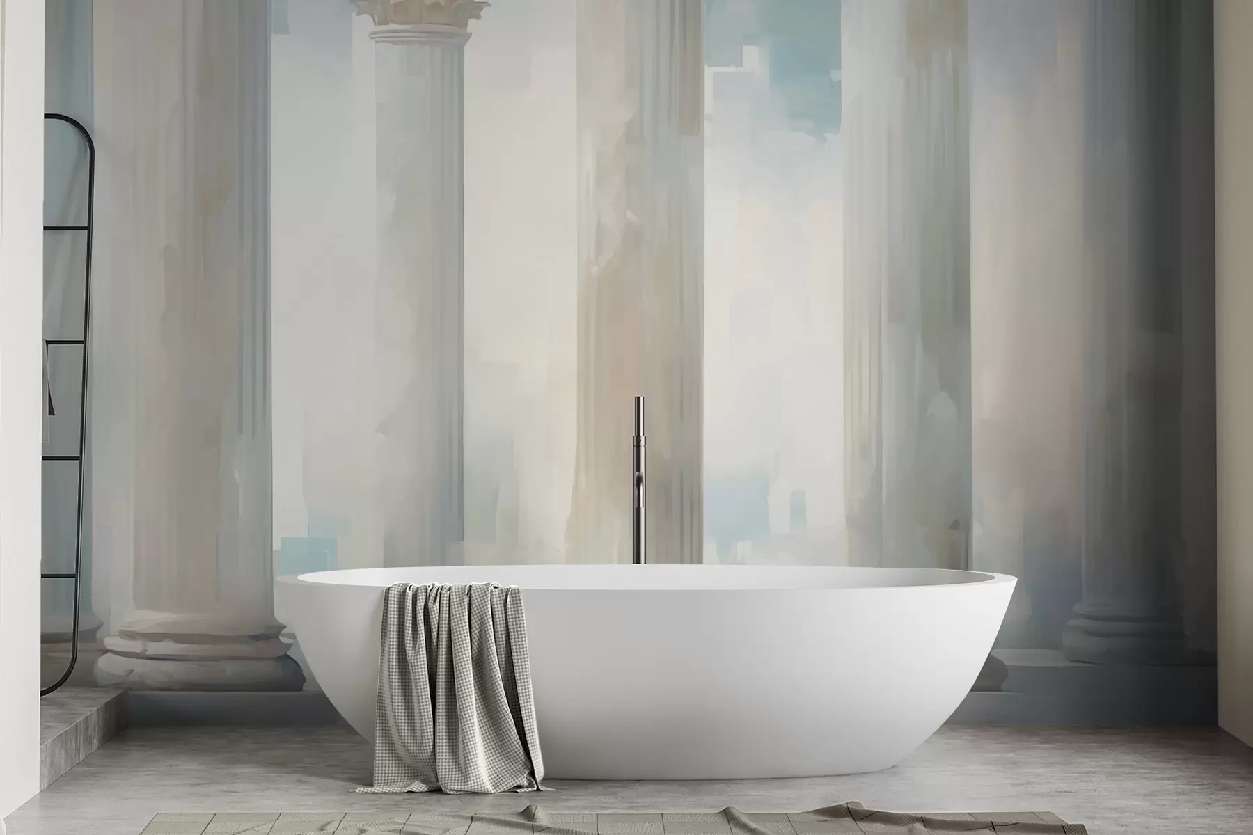 fotószőnyeg Oszlopok utánzata festmény w05228