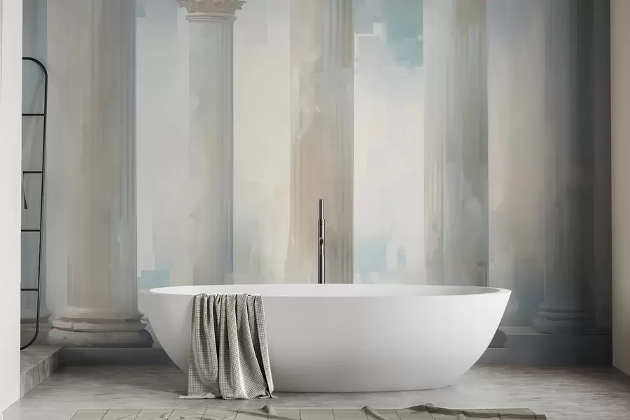 fotószőnyeg Oszlopok utánzata festmény w05228