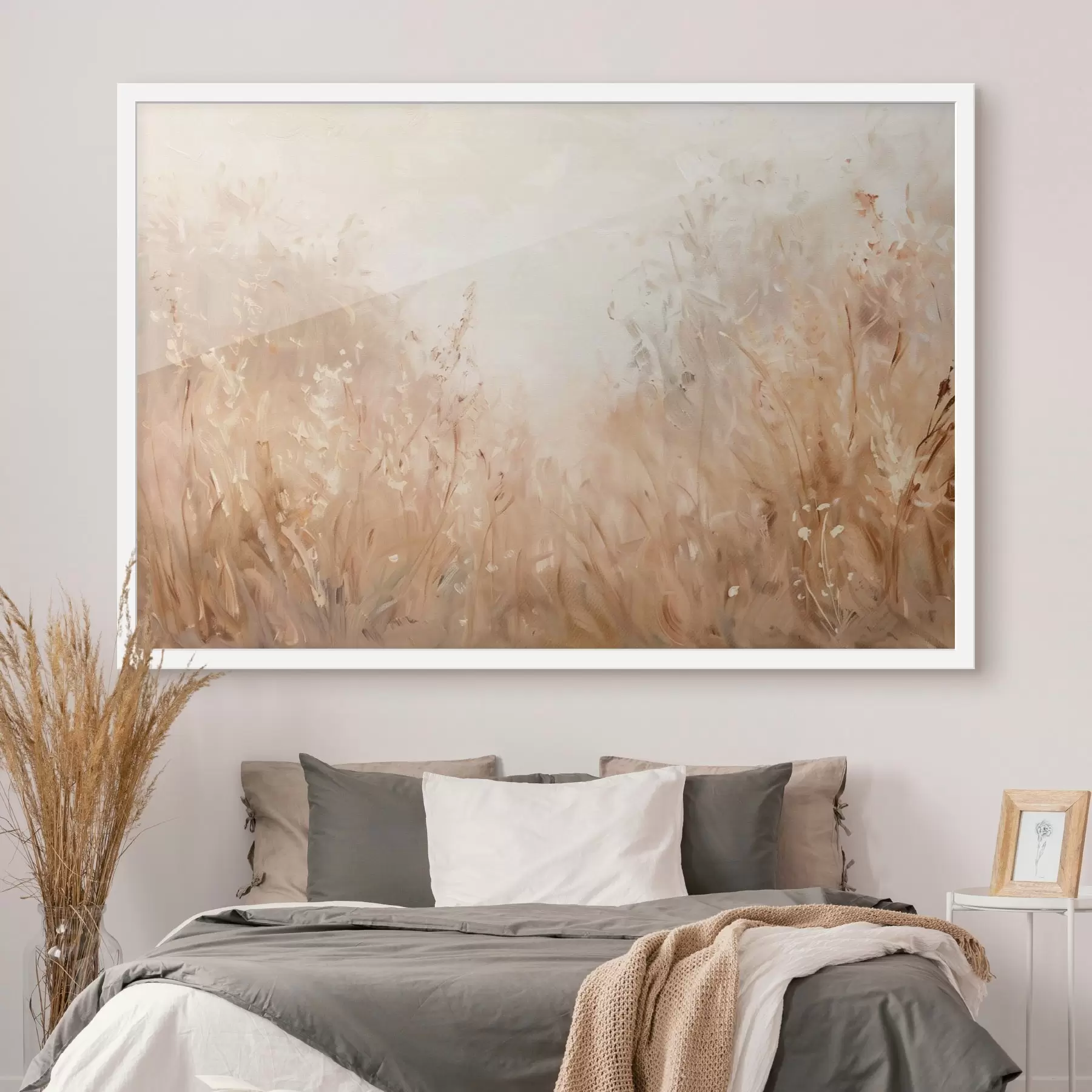 fotószőnyeg Különféle mezőn növő növények, olajfestmény utánzat f48005