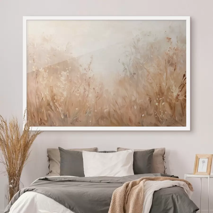 fotószőnyeg Különféle mezőn növő növények, olajfestmény utánzat f48005