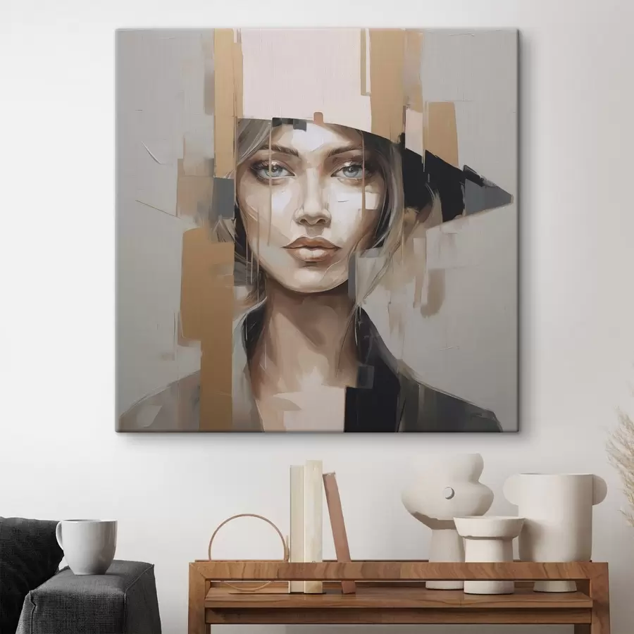 fotótapéta Absztrakt portré egy lányról s48050