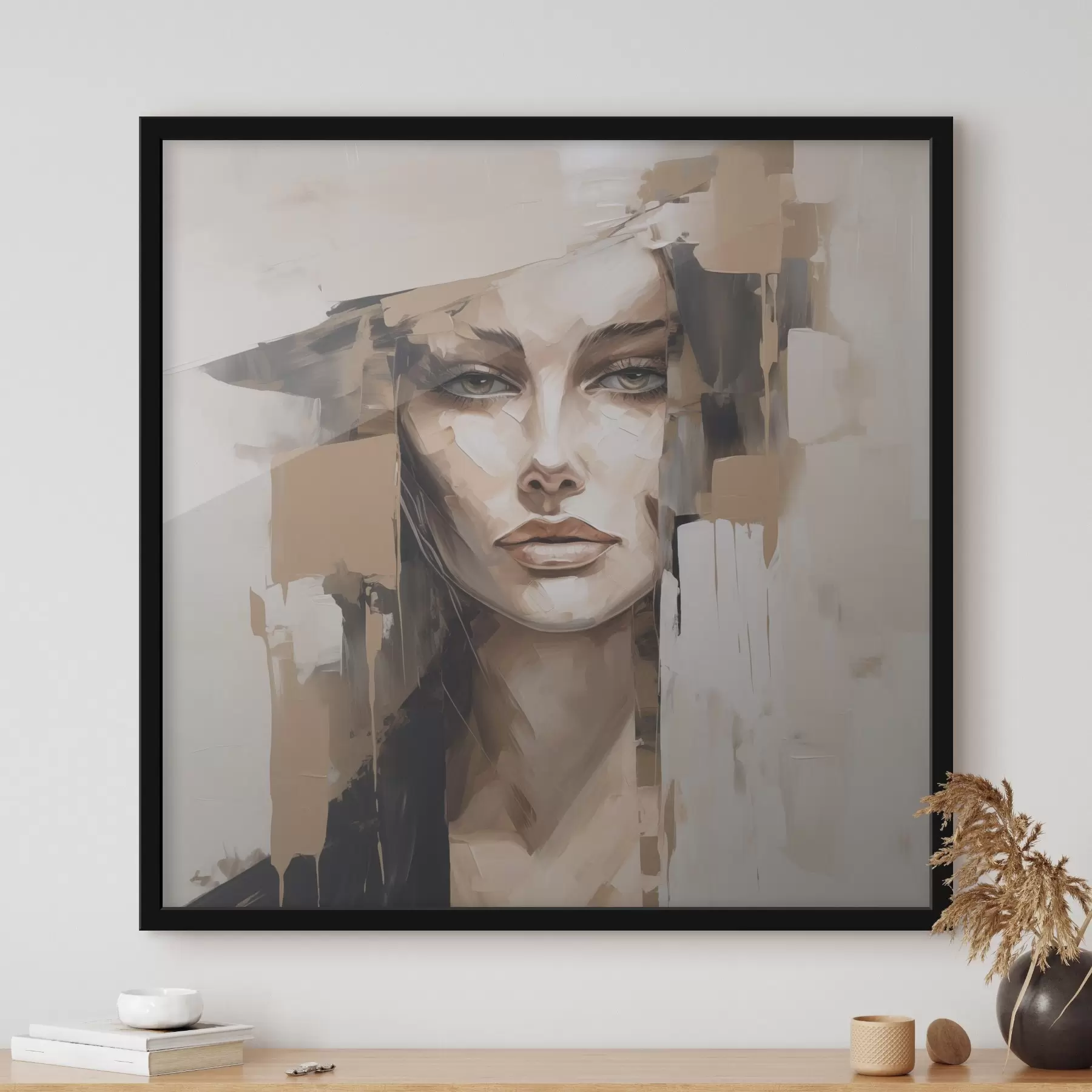 fotószőnyeg Absztrakt portré f48051