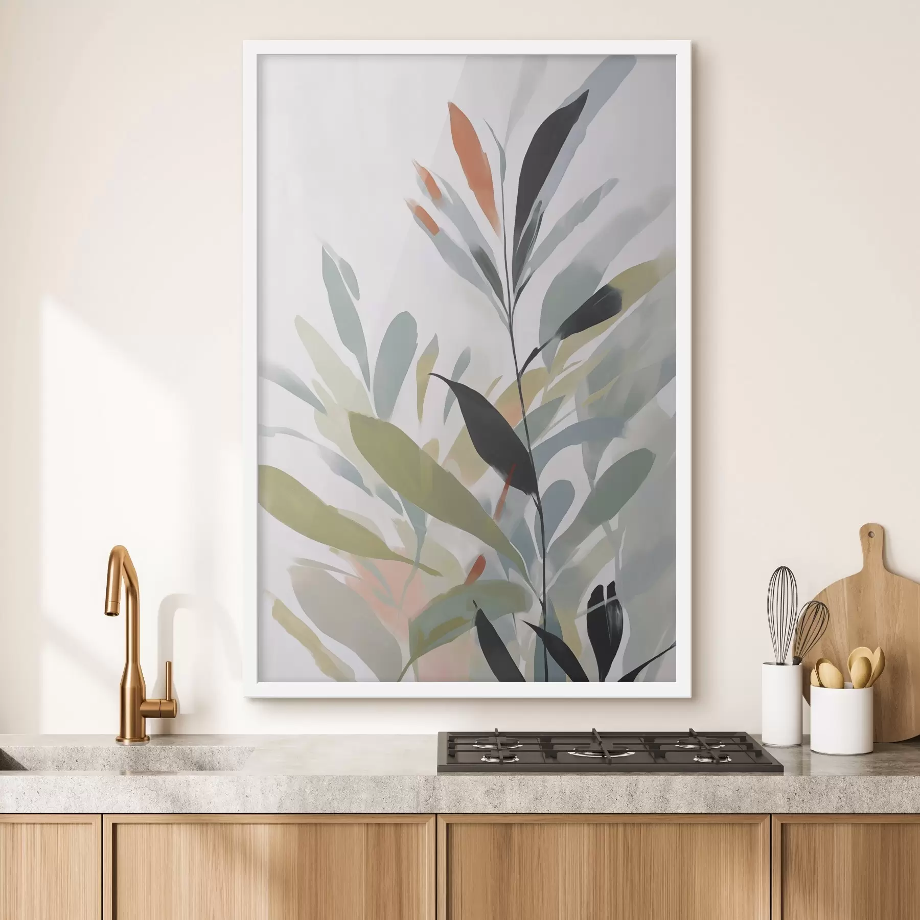 fotószőnyeg A növényzet festészeti imitációja f48059