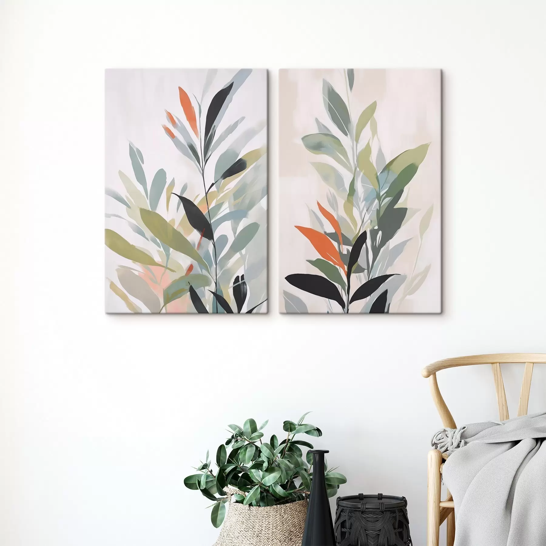 fotótapéta A növényzet festészeti imitációja m30077