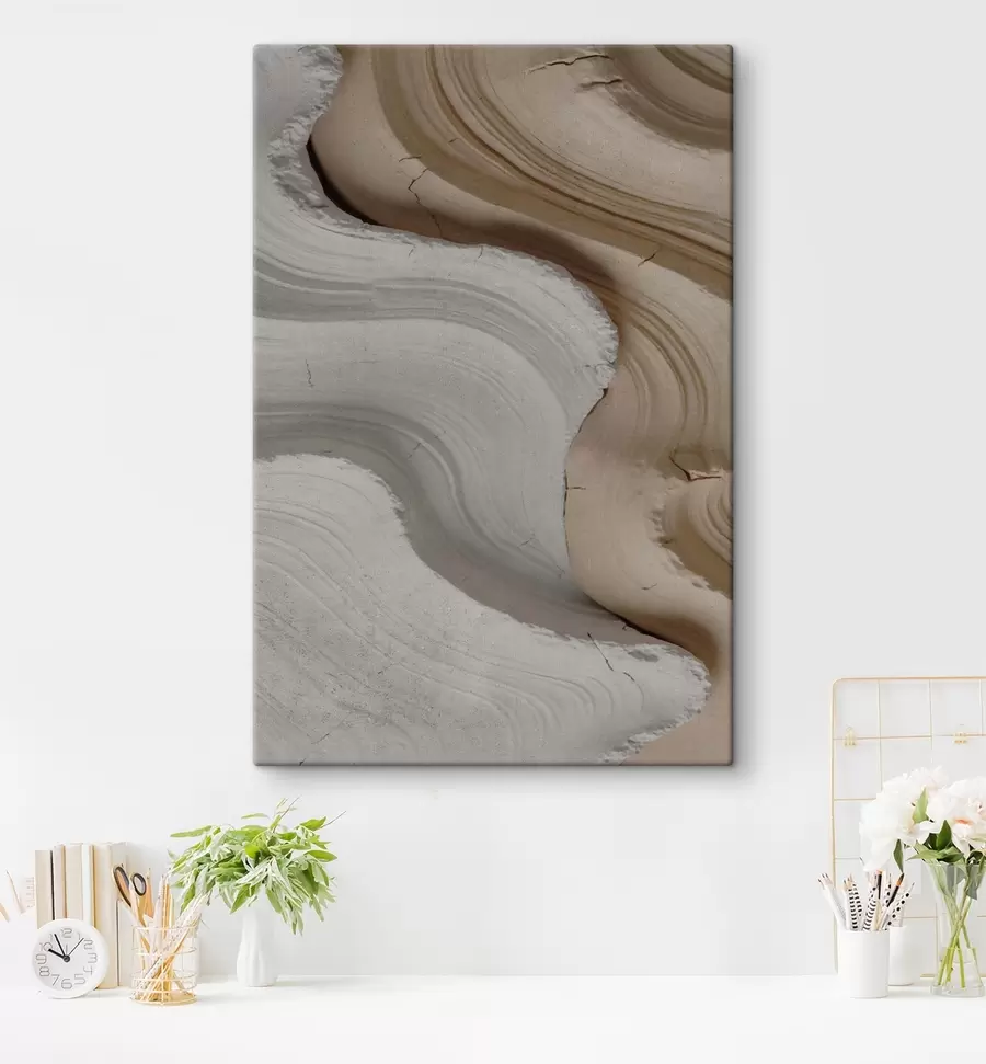 fotótapéta Világos és bézs színű díszlécek s48107