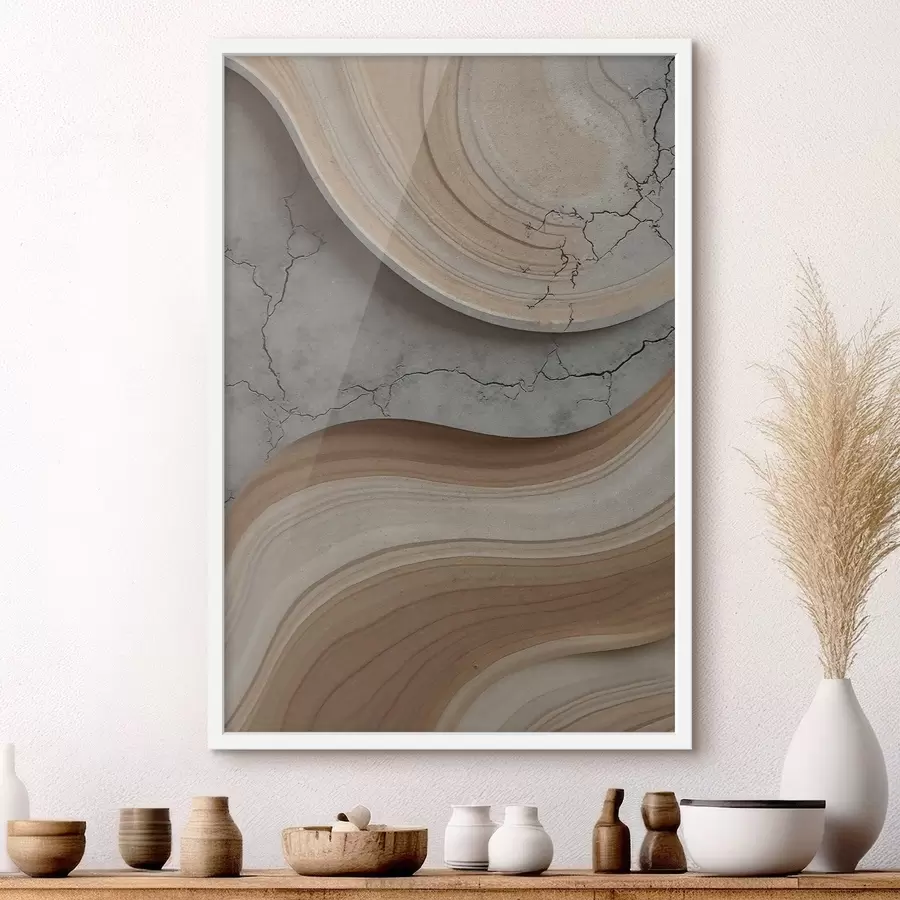 fotószőnyeg Fa és világos márvány, utánzat f48103