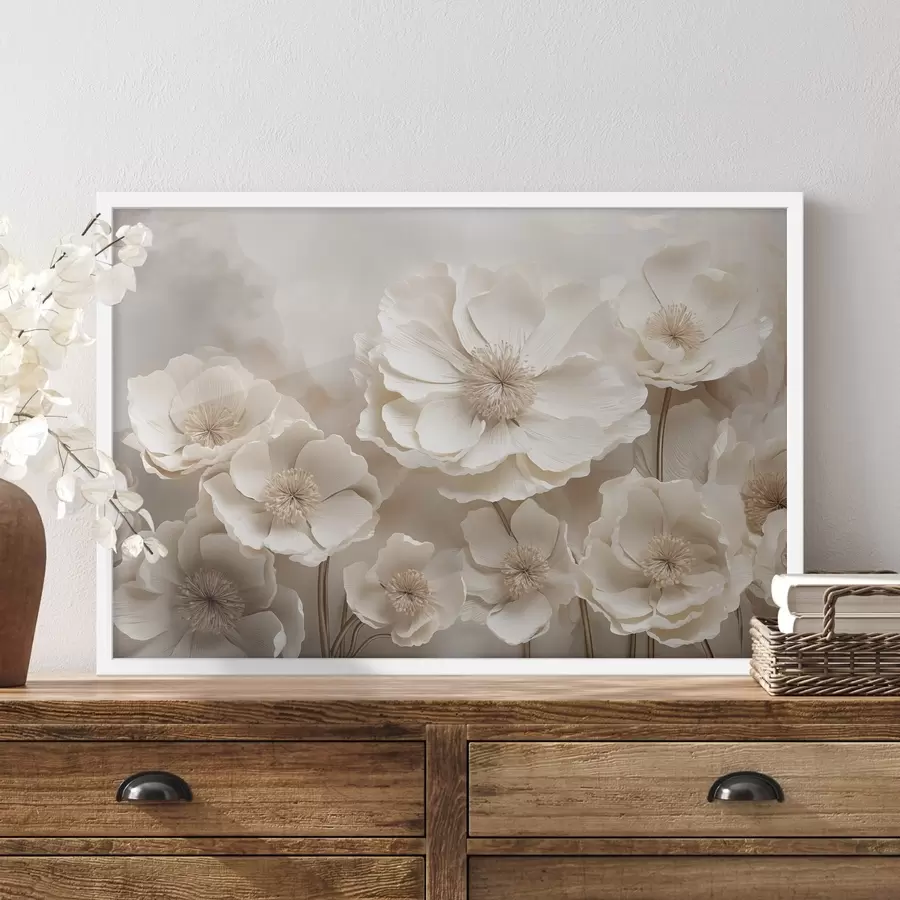 fotószőnyeg Nagy virágok f48111