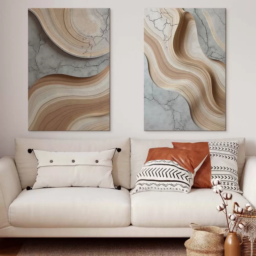 fotótapéta Fa és beton, utánzat m30078