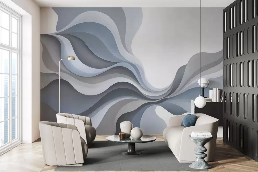 fotószőnyeg Sima, elegáns hullámok w05245v2