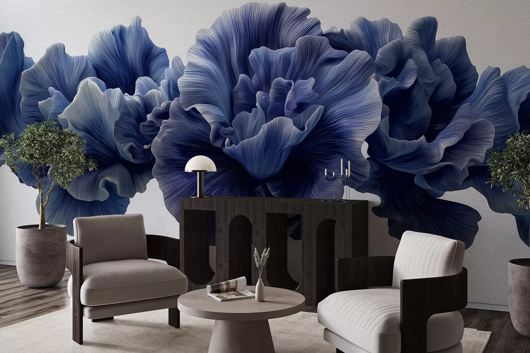 fotószőnyeg A szirmok fényűző ívei w05249