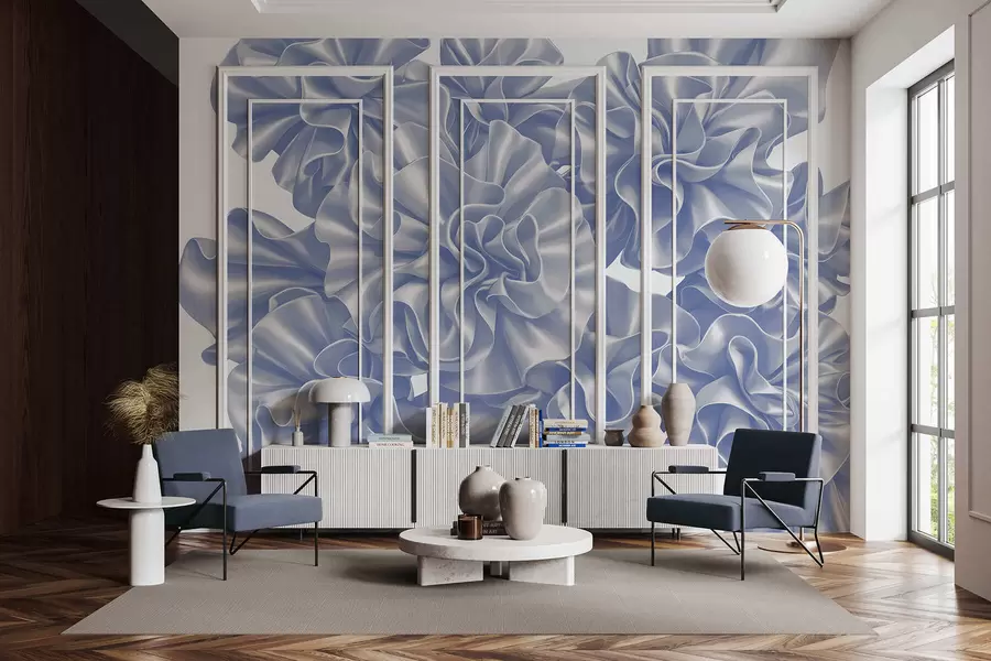 fotószőnyeg Virágok utánzása szalagokból w05252v1