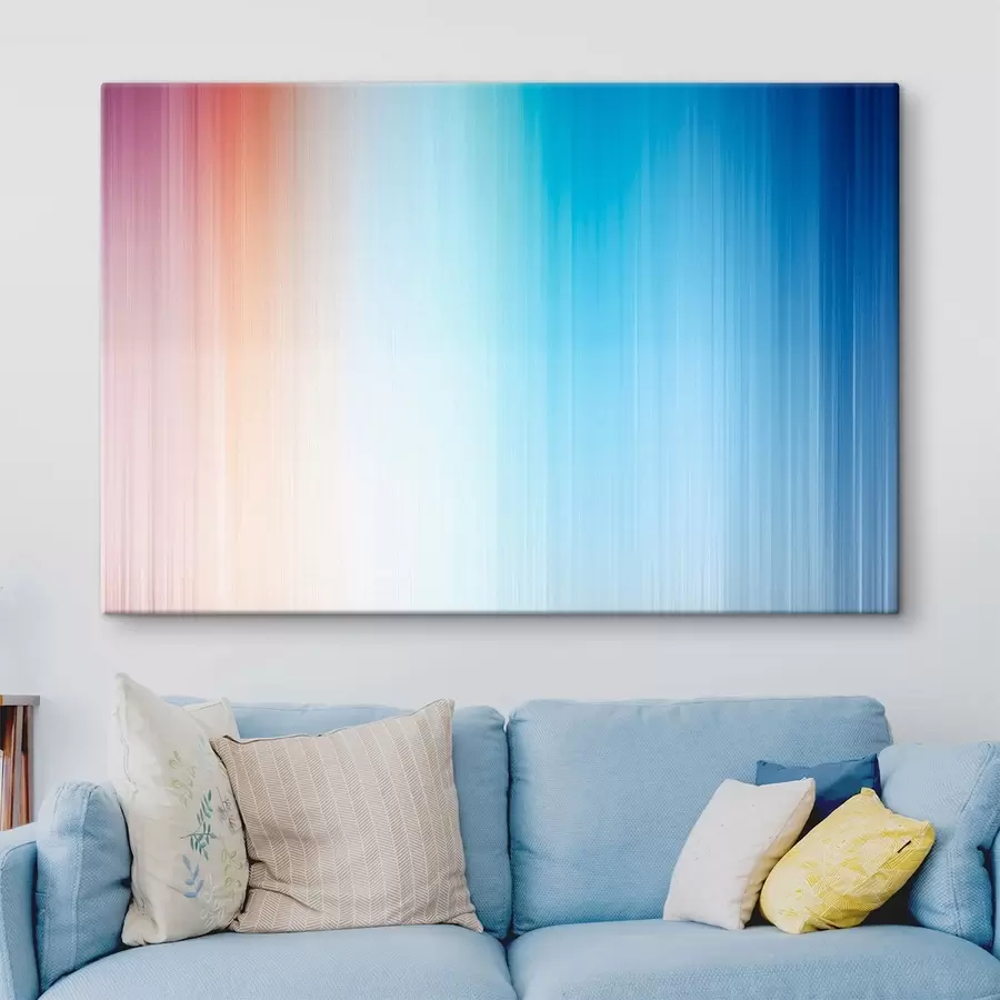 fotótapéta Sima átmenet a meleg színekről a kékre s48090