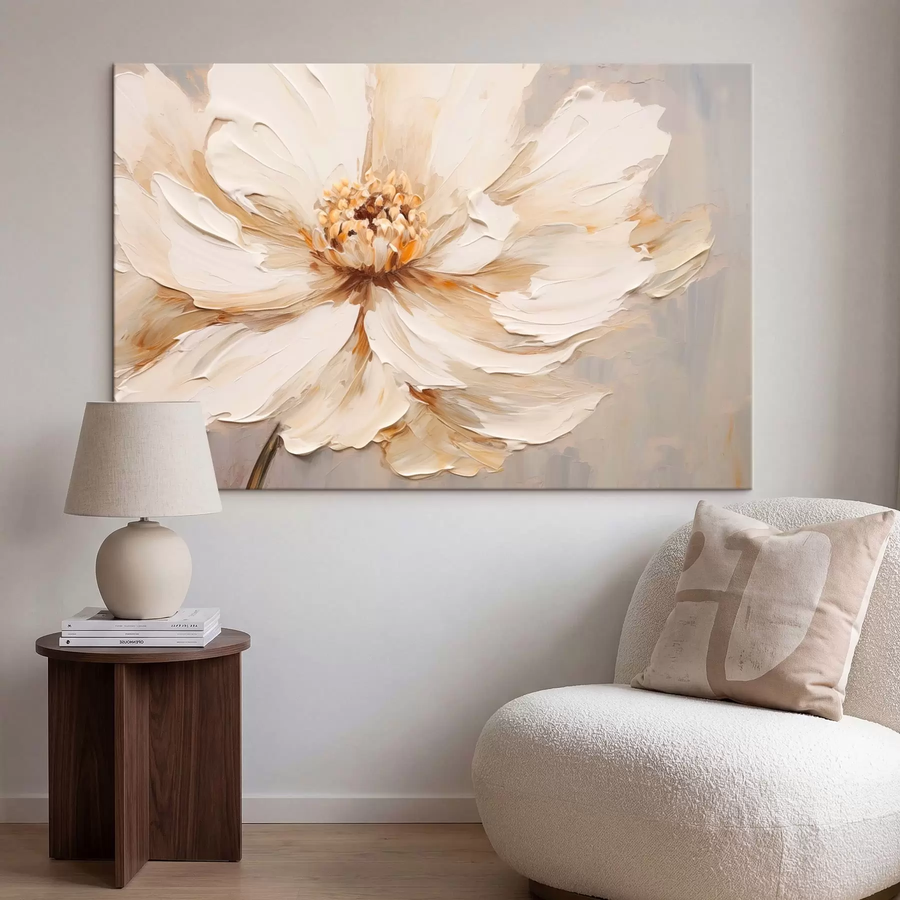 fotótapéta Közelkép könnyű textúrájú virágról s48092