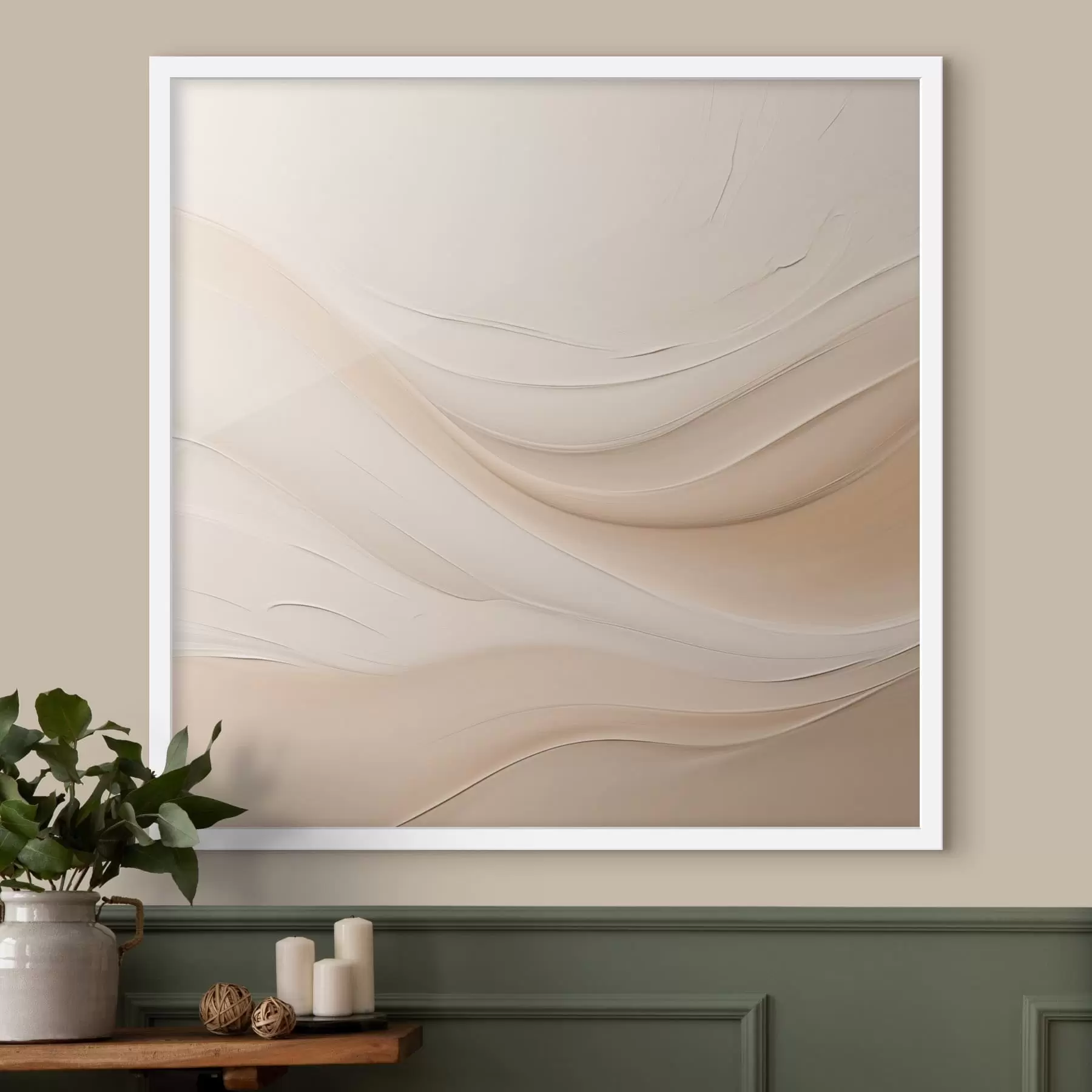 fotószőnyeg Minimális világos árnyalatú hullámminta f48097