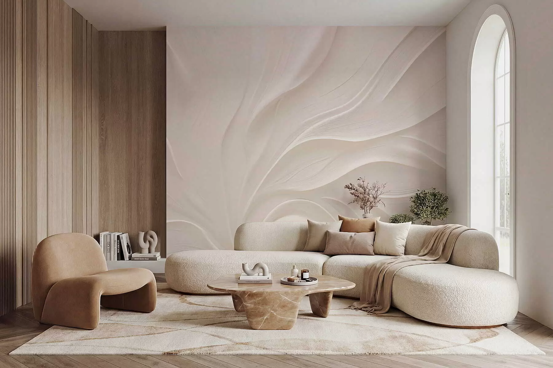 fotószőnyeg Finom, áttetsző levelek egy ágon w05267