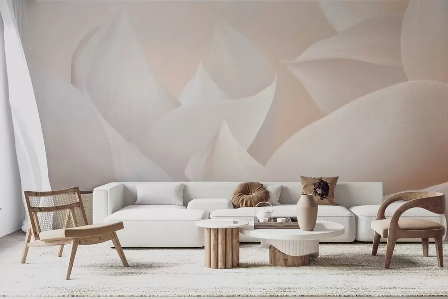 fotószőnyeg Puha, barackos-tejszerű szirmok w09716