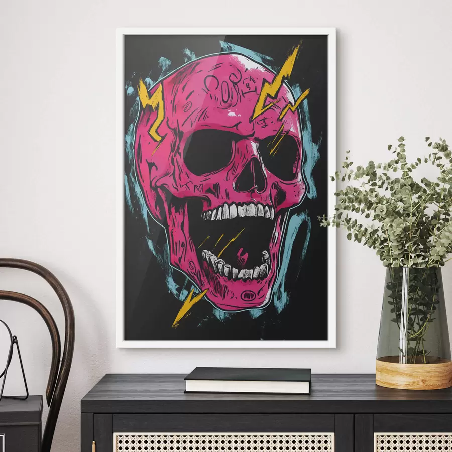 fotószőnyeg Absztrakt koponya f47780