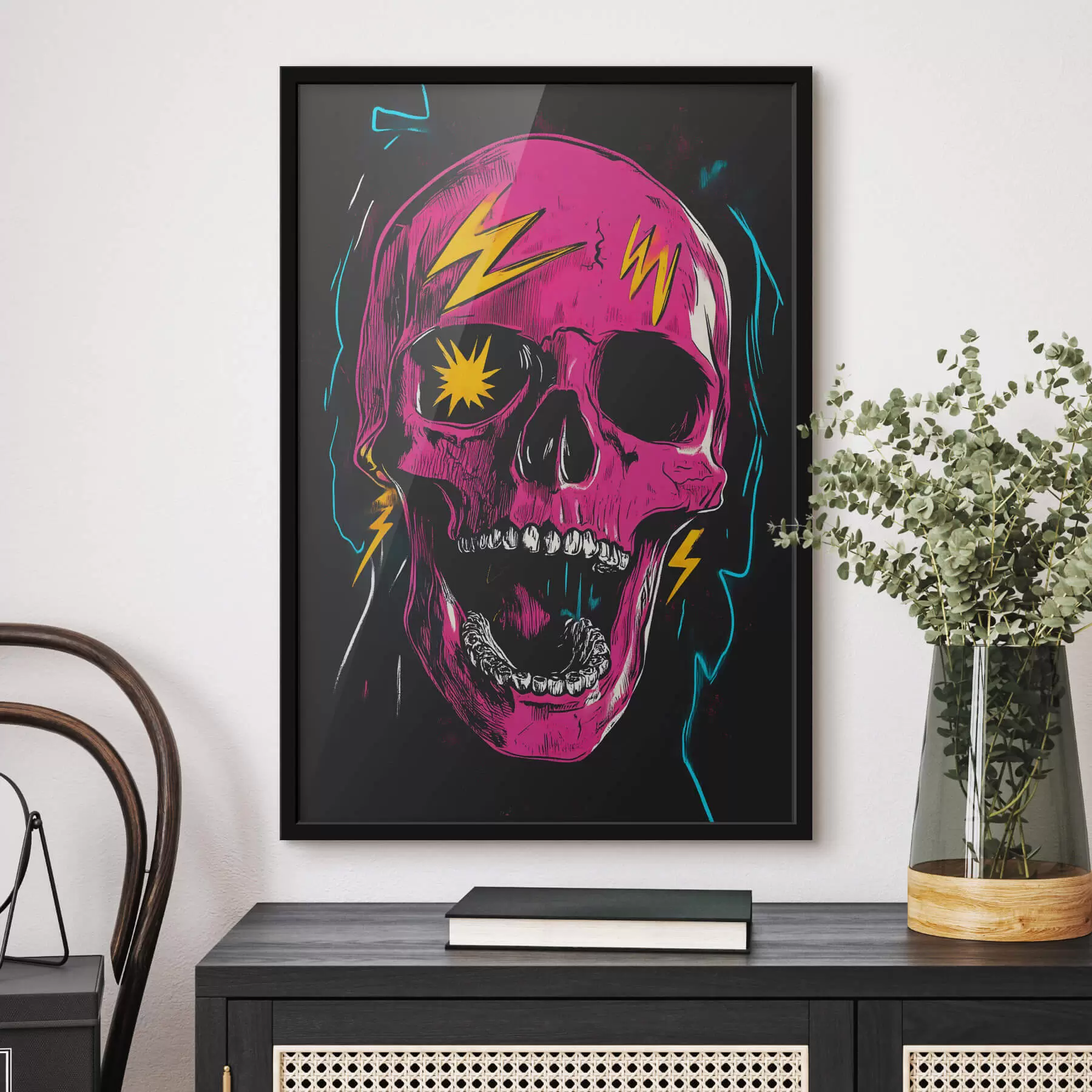 fotószőnyeg Absztrakt koponya f47781