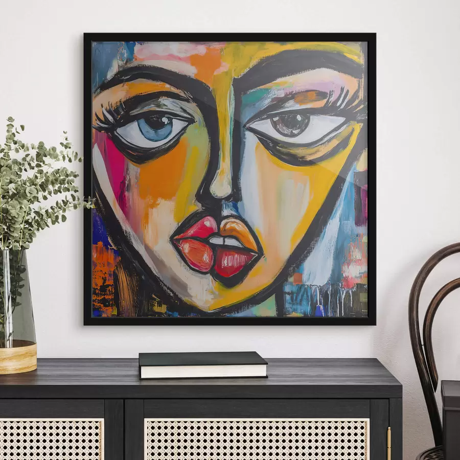 fotószőnyeg Absztrakt portré f47784